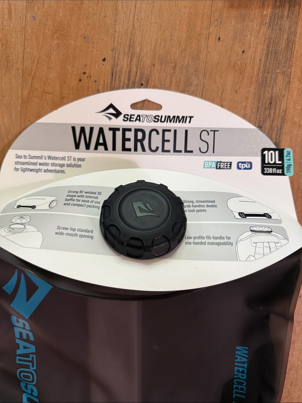 NWT Sea To Summit Watercell ST 10L Camping Hydration Bladder Water Storage Gray - Picture 2 of 3
